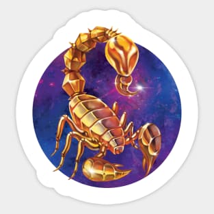 Golden Scorpion Sticker